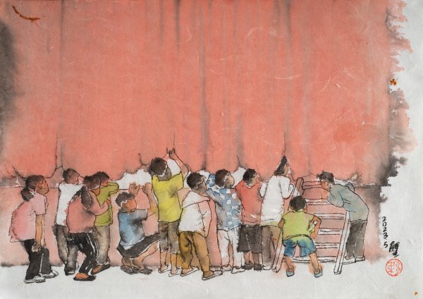 擒牛宝配资 “小天地——梁醒生人物画展”在深圳关山月美术馆举行